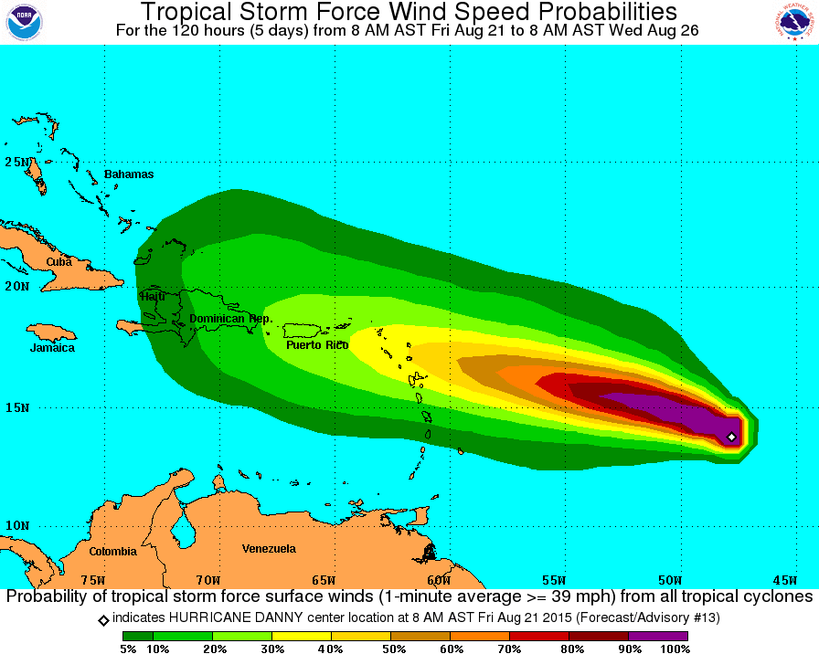 Lo último: huracán Danny sube a categoría 3 y avanza hacia las Antillas Menores