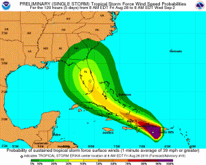 Florida declara estado de emergencia por tormenta Erika