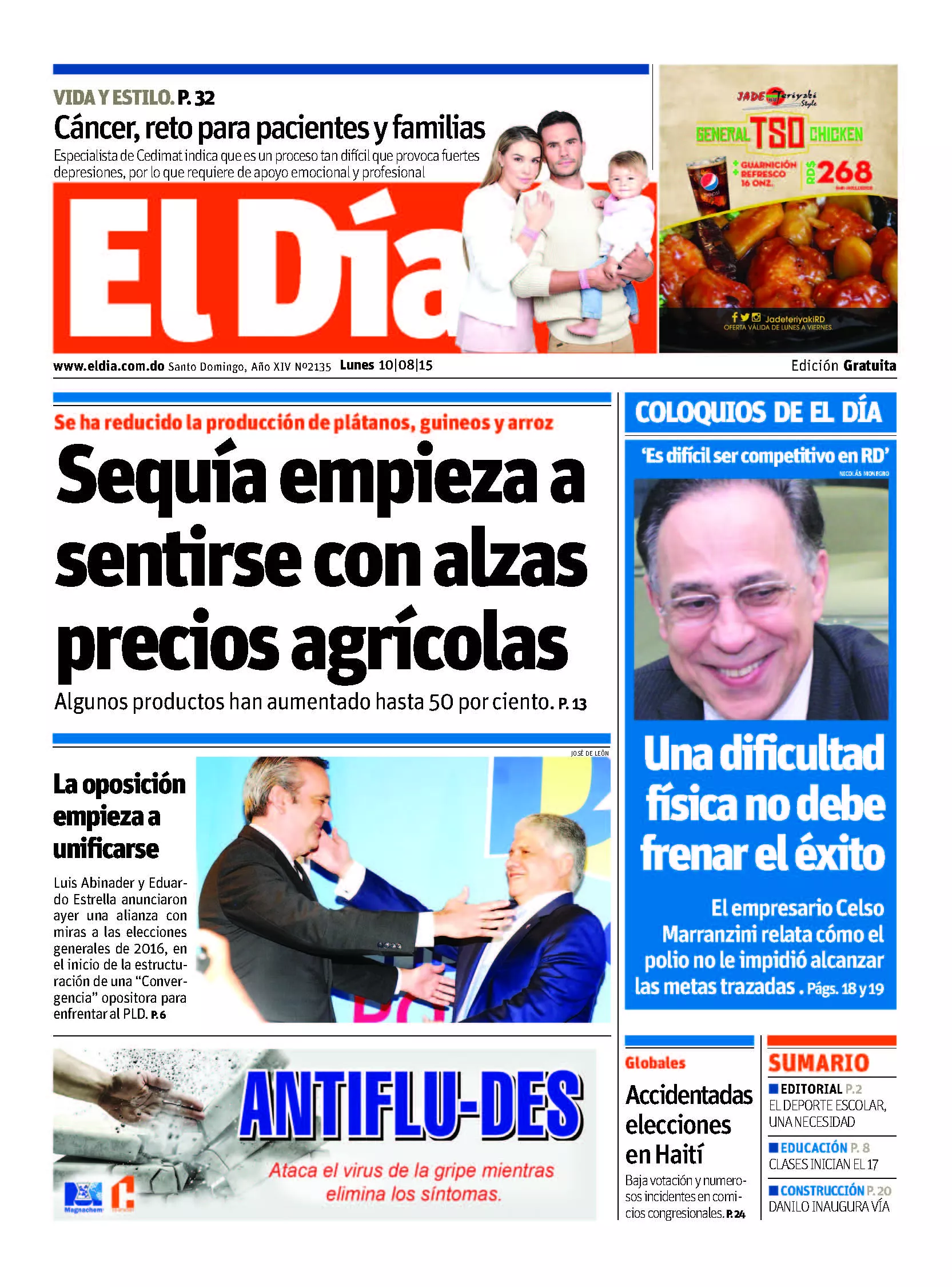 Portada impresa