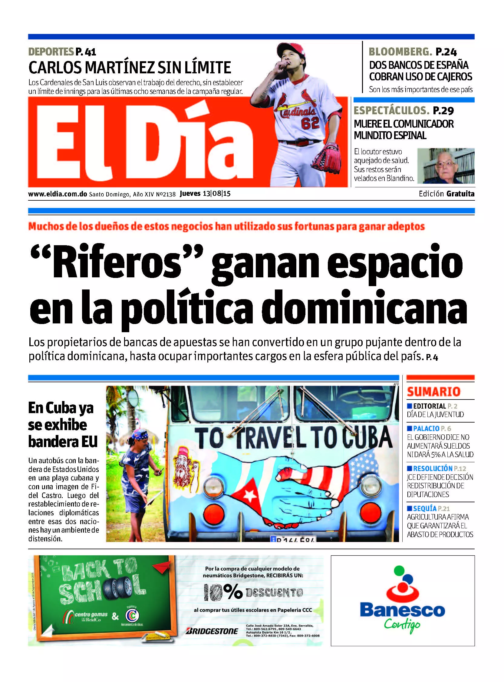 Portada impresa