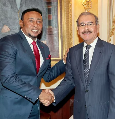 Anthony Santos se reúne con el presidente Danilo Medina