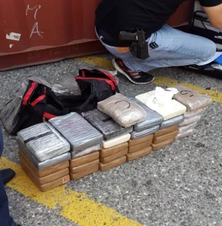 DNCD decomisa 31 paquetes de drogas en puerto Multimodal Caucedo