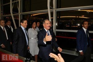 Danilo Medina llega a Nueva York e iniciará visita a la ONU este viernes