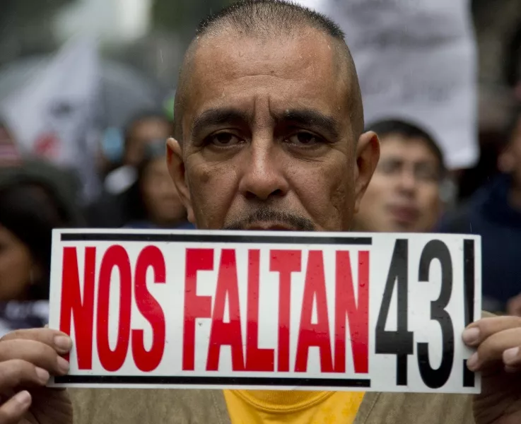 APTOPIX Mexico Missing Students Anniversary