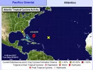 Tormenta Joaquín puede convertirse en huracán el miércoles cerca de Bahamas