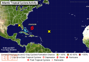 Se forma Joaquín, la décima tormenta tropical en el Atlántico