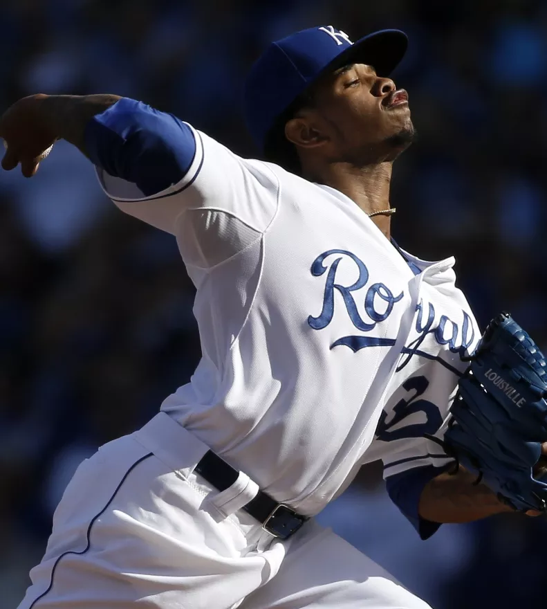 Yordano Ventura con la misión de eliminar Azulejos