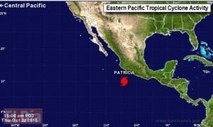 Declaran “emergencia extraordinaria” en Oeste de México por huracán Patricia