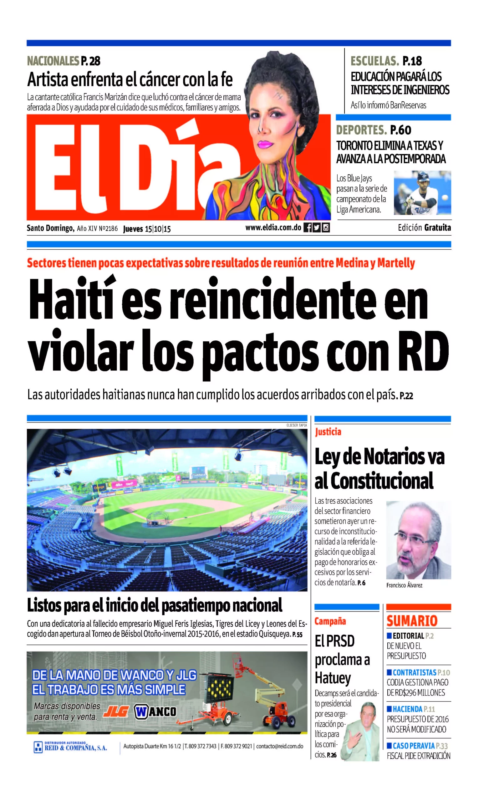 Portada impresa