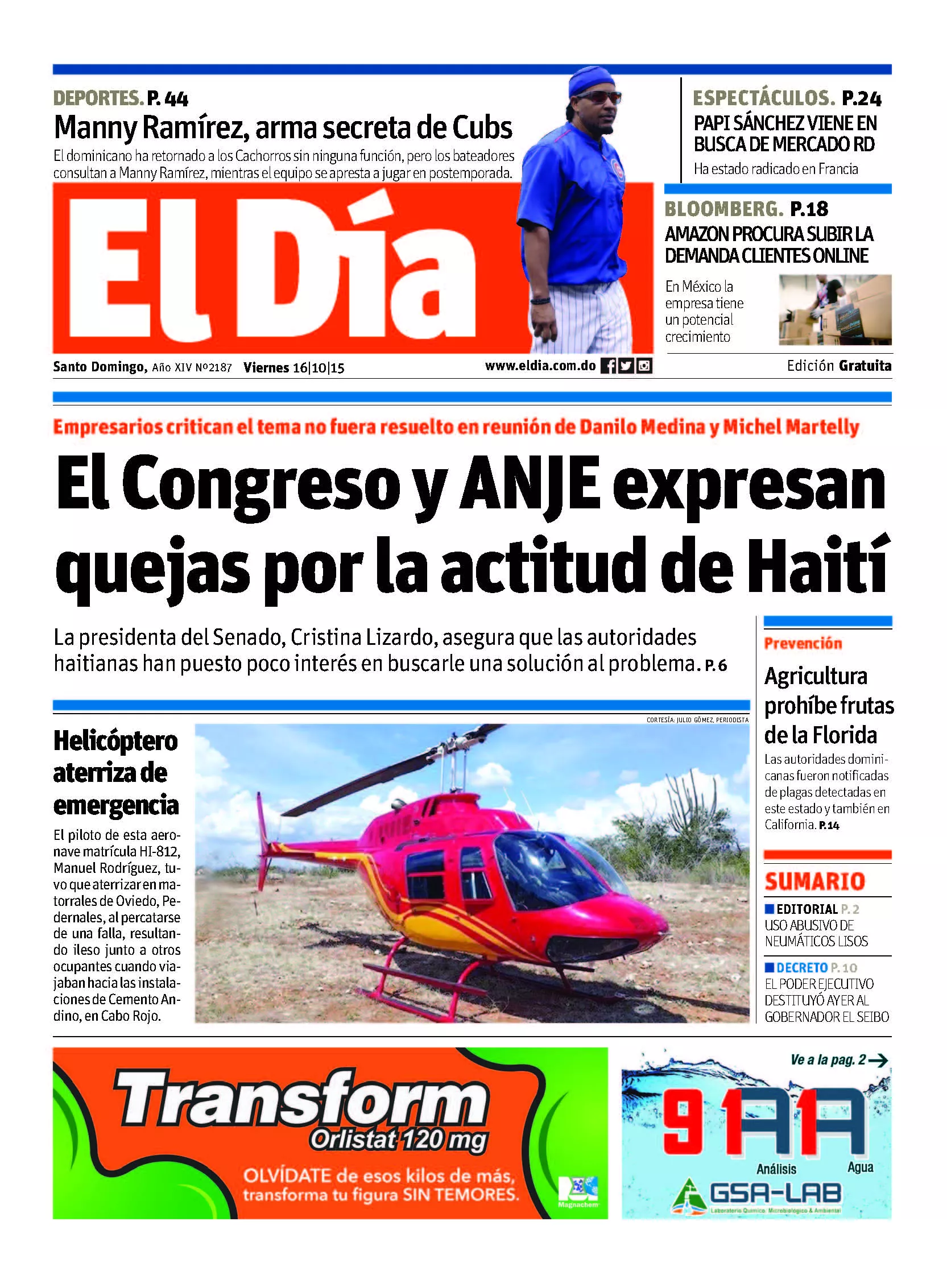 Portada impresa