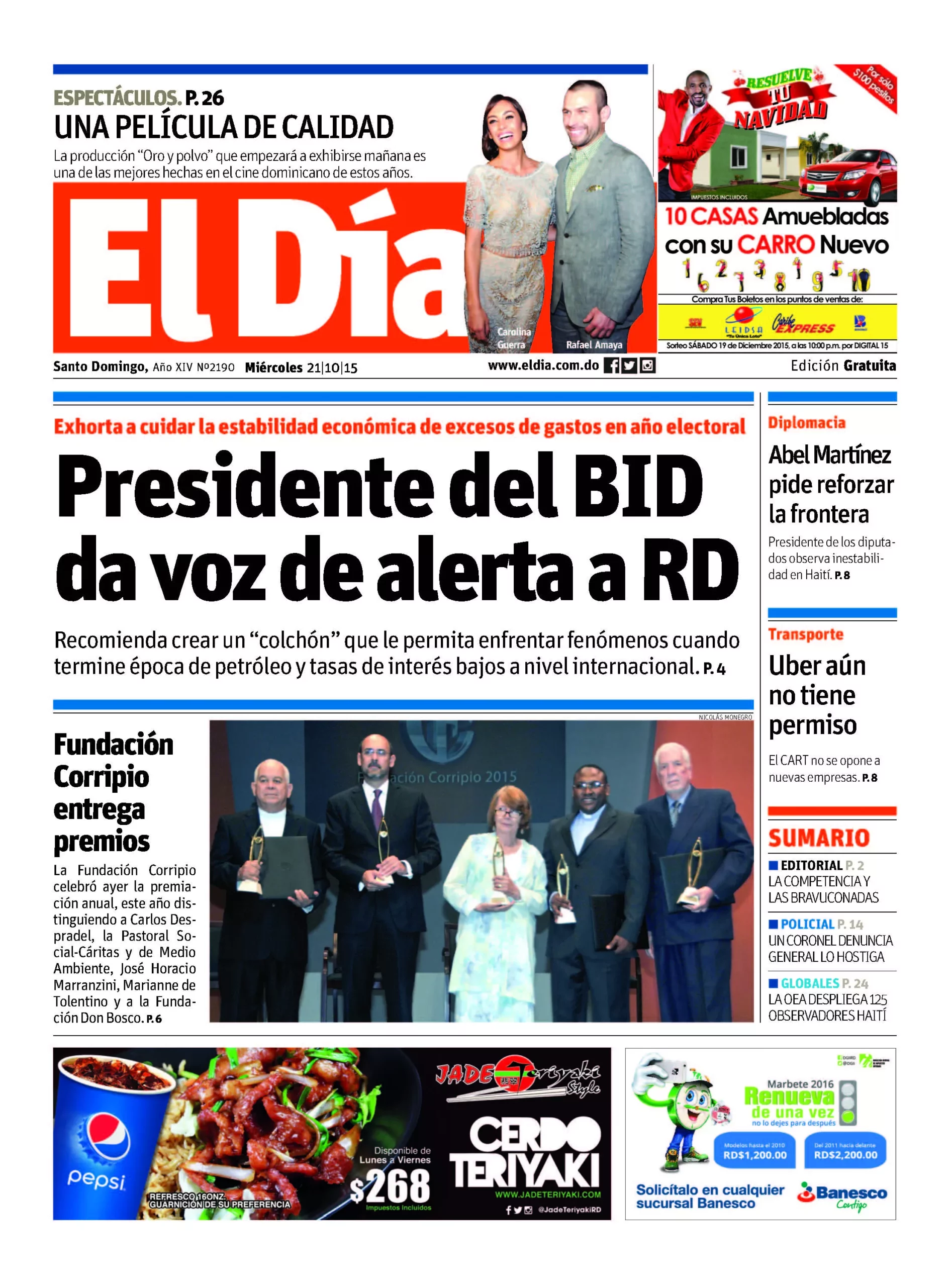 Portada impresa