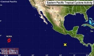 Se forma en el Pacífico tormenta tropical Nora, alejada de costas mexicanas