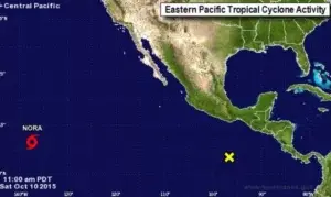 Se forma en el Pacífico tormenta tropical Nora, alejada de costas mexicanas