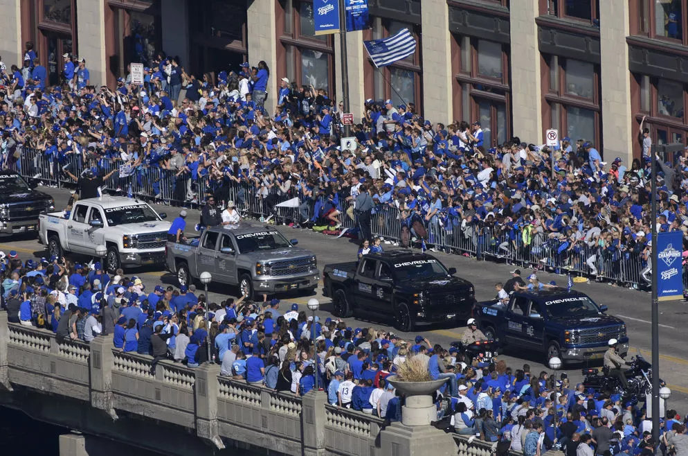 Kansas City festeja el campeonato de los Reales