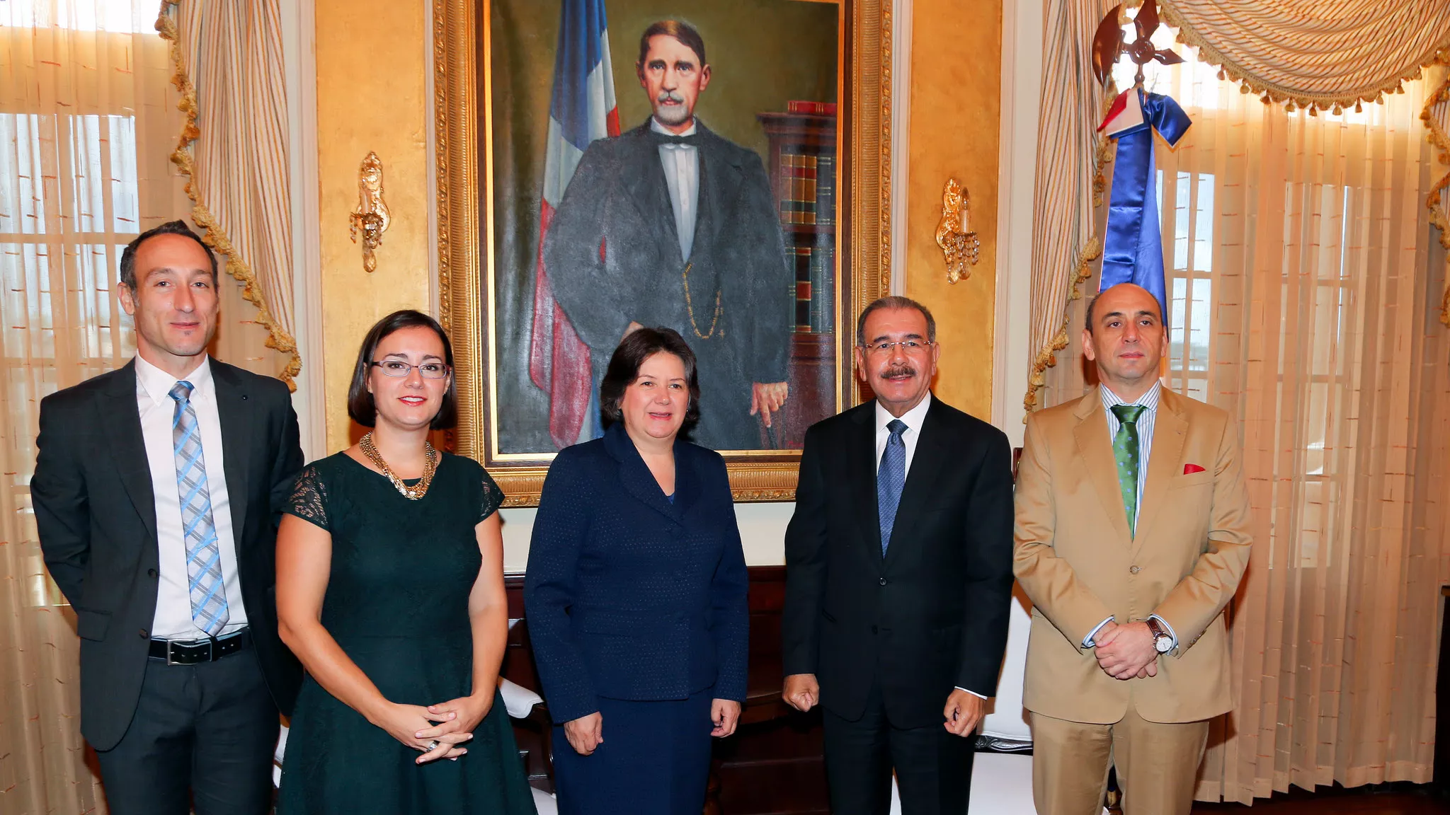 Subsecretaria general de ONU, Jessica Faieta, visita al presidente Medina en Palacio