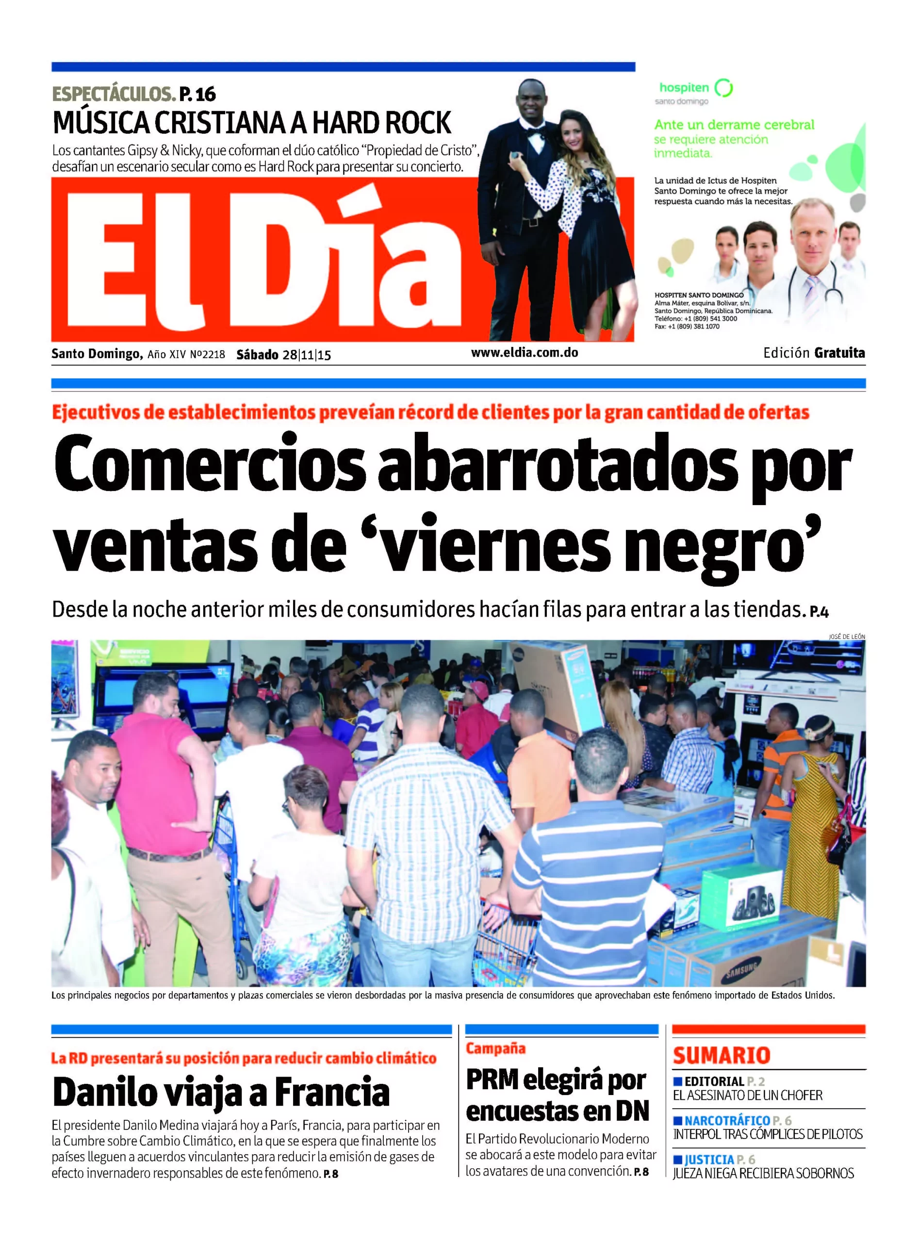 Portada impresa