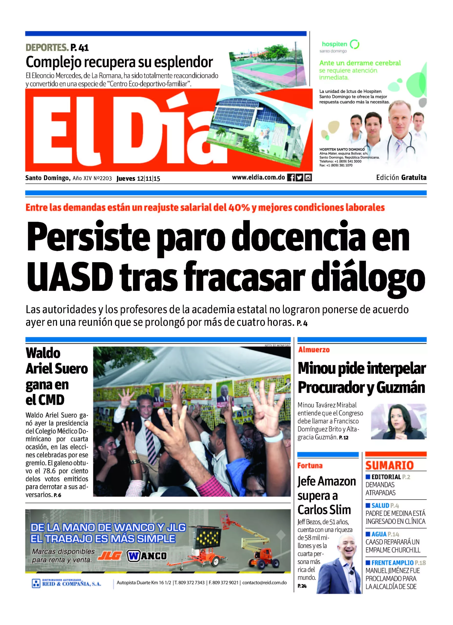 Portada impresa