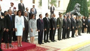 Danilo Medina recibe en Palacio al presidente de Panamá Juan Carlos Varela