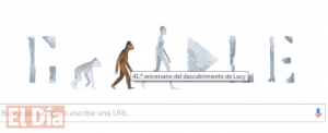 ‘Doodle’ de Google recuerda a Lucy la australopithecus