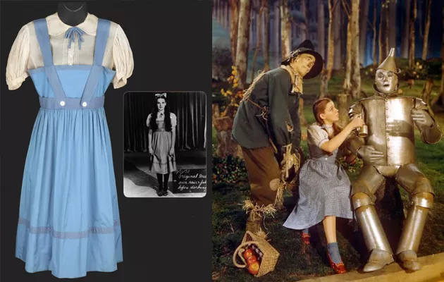 Vestido de Dorothy de “El mago de Oz” saldrá a subasta por un millón dólares