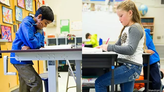 La escuela de California donde todos los alumnos estudian de pie