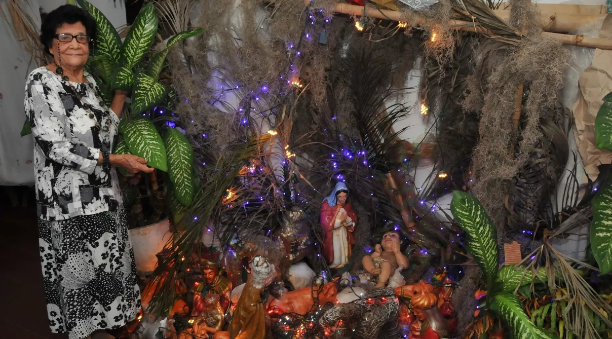 Pesebre Pura Rondón símbolo de Navidad