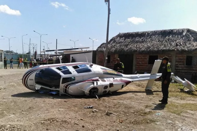 Cae en Colombia helicóptero de la Guardia venezolana