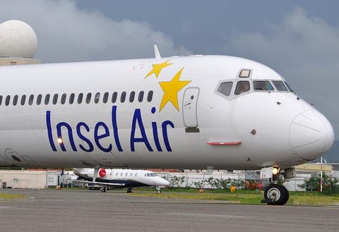 Avión de Insel Air hace aterrizaje de emergencia en Santo Domingo