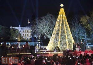 Obama enciende Árbol Nacional de Navidad un día después del tiroteo en California