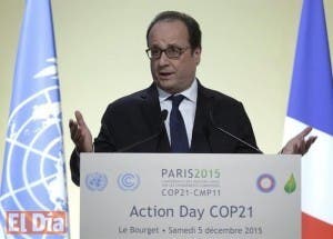 Hollande propone adelantar a antes de 2020 nuevos compromisos climáticos