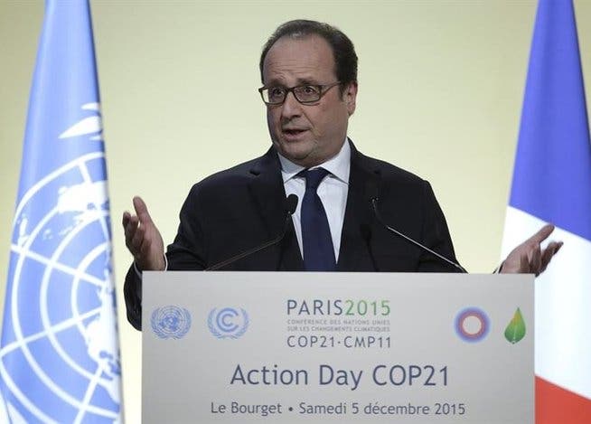 Hollande propone adelantar a antes de 2020 nuevos compromisos climáticos