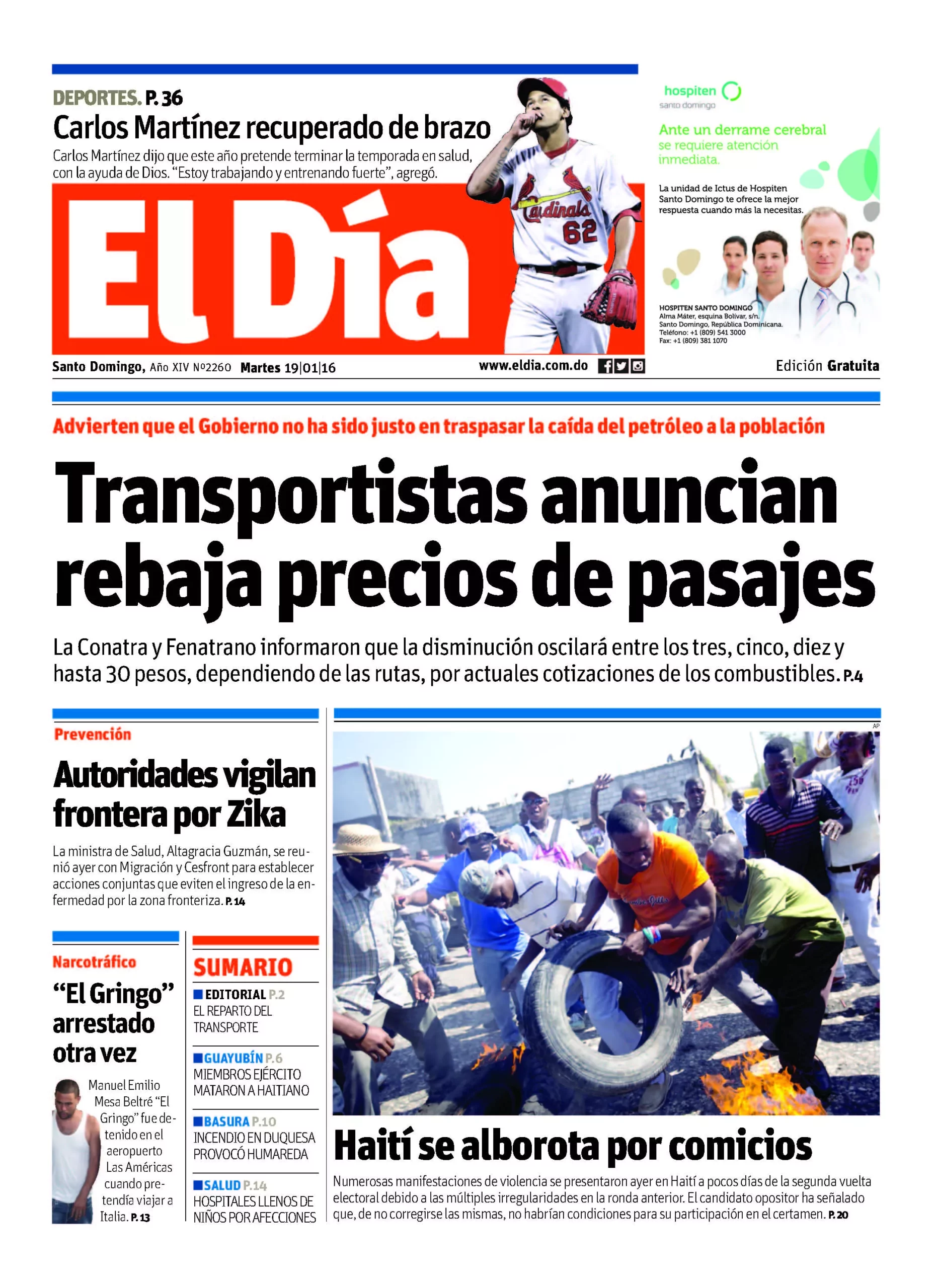 Portada impresa