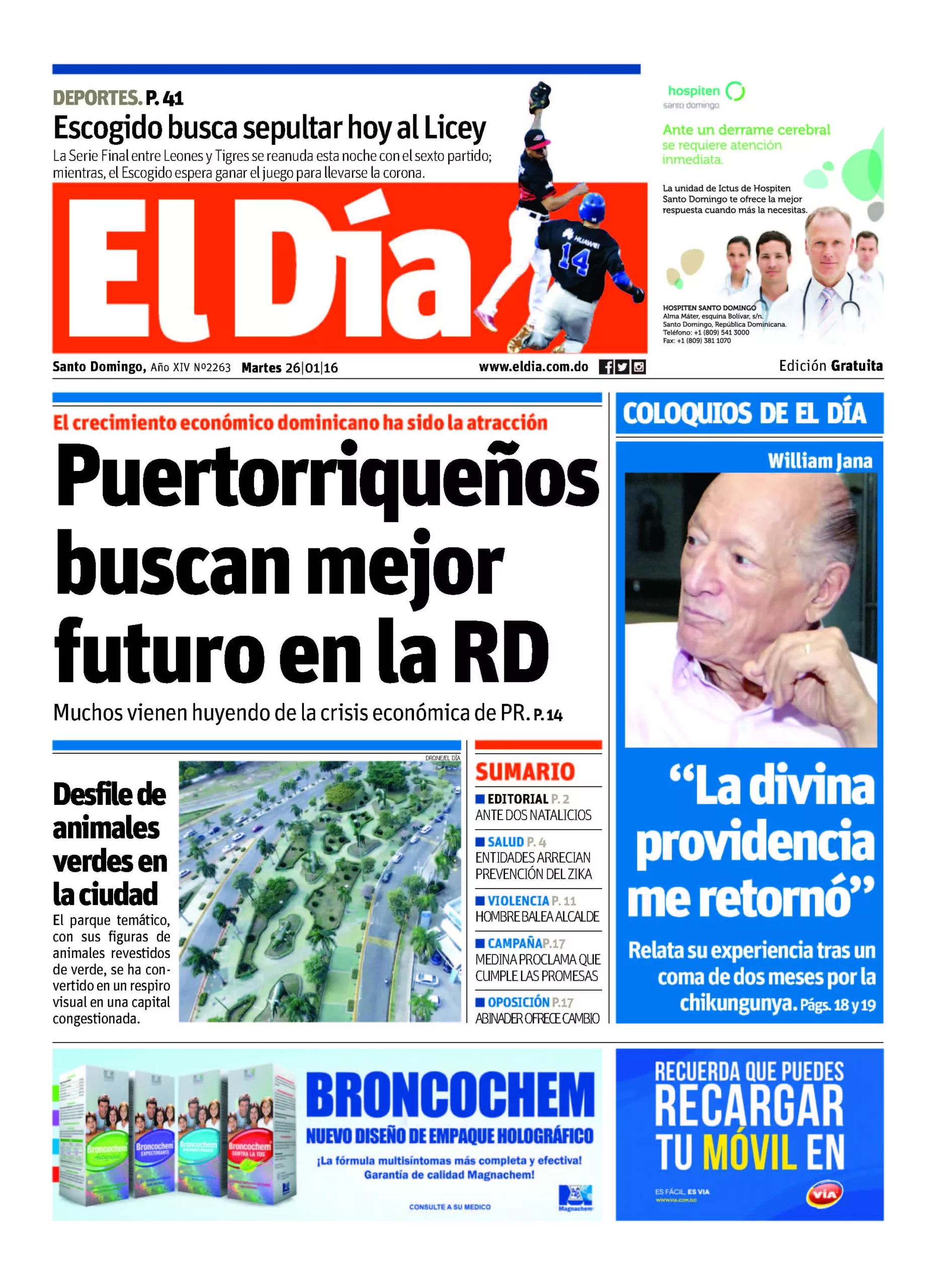 Portada impresa