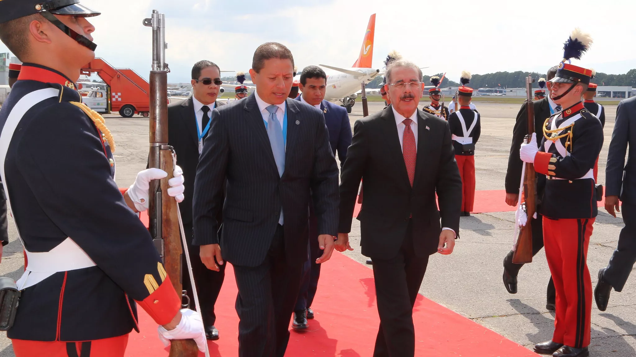 Danilo Medina llega a Guatemala para participar en juramentación de Jimmy Morales