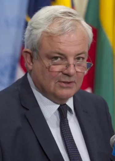 Stephen O’Brien, Under-Secretary-General for Humanitarian Affairs and Emergency Relief Coordinator, addresses the press after SC closed consultations on ME (Syria) and Other Matters.