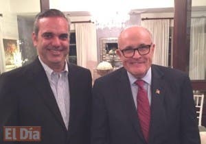 Giuliani llega el martes a dar continuidad al plan de seguridad de Abinader