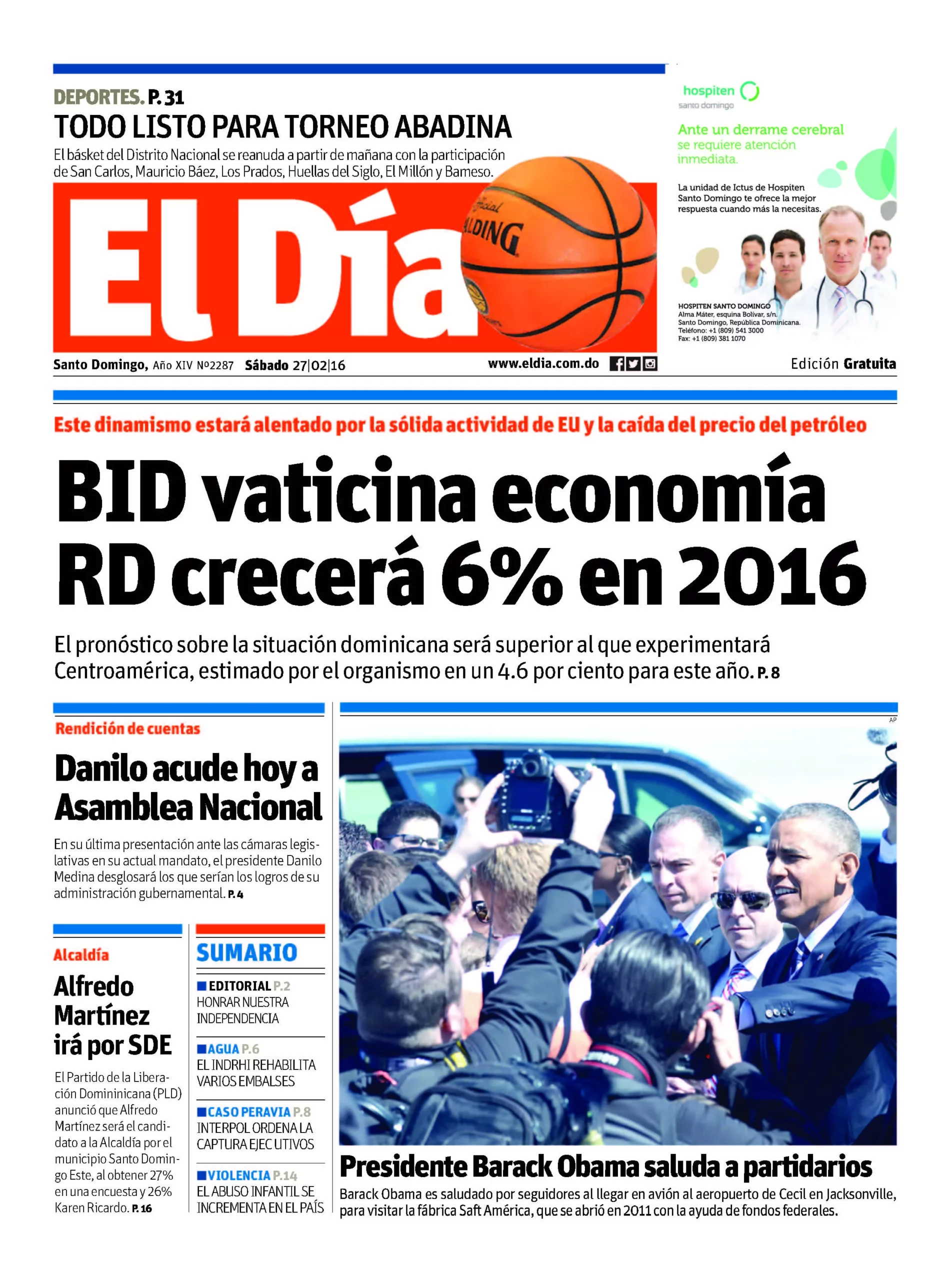 Portada impresa