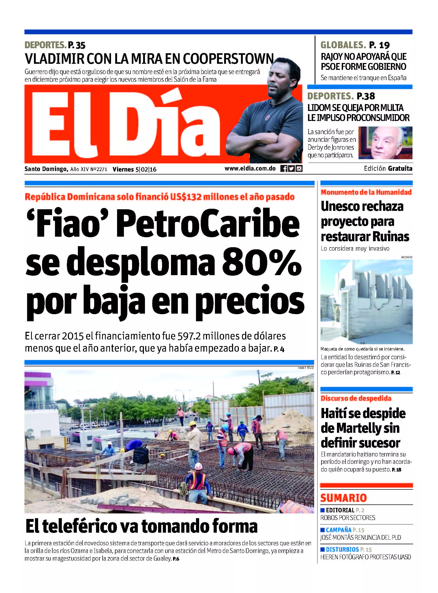 Portada impresa