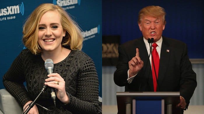 Adele no quiere que Donald Trump use uno de sus temas en su campaña electoral