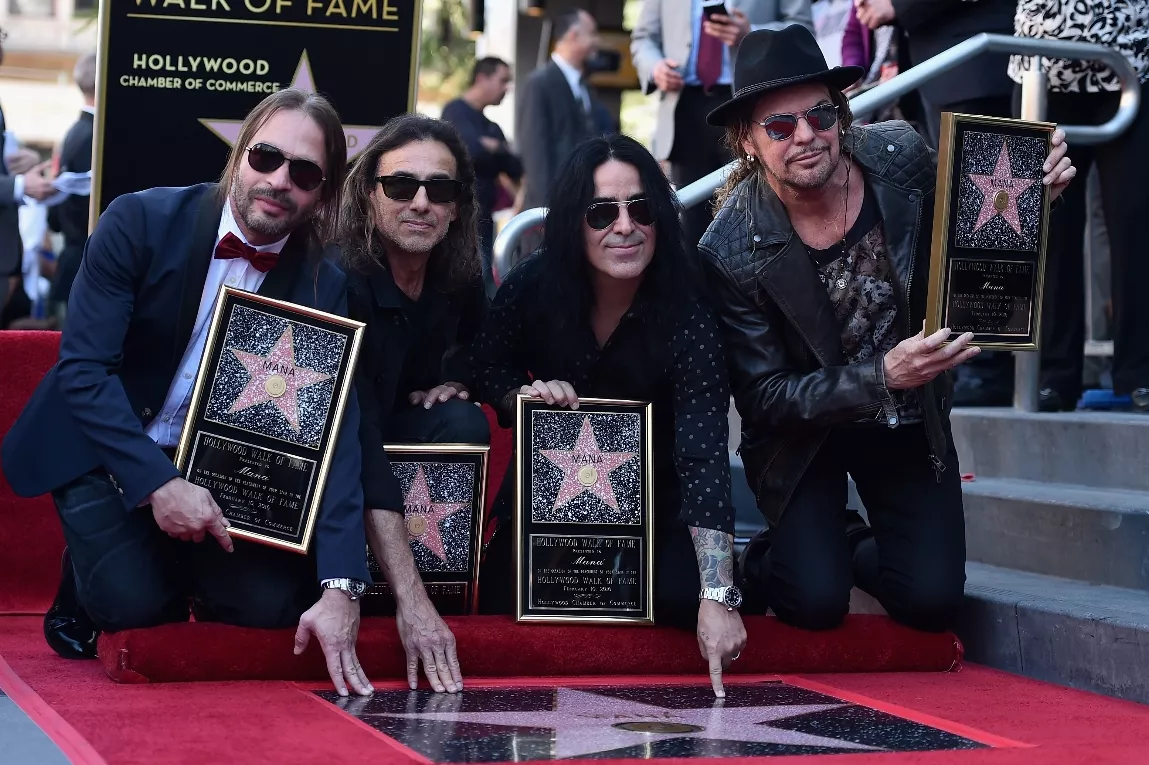 Maná devela su estrella en el Paseo de la Fama de Hollywood