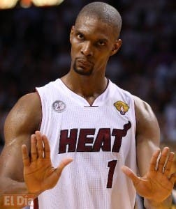 Chris Bosh espera regresar a la cancha con el Heat de Miami