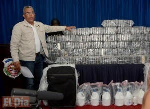 DNCD y DNI se incautan 349 kilos de cocaína y un avión llegó de Venezuela