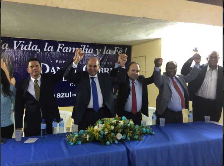 FNP proclama a Daniel Cabrera como candidato a diputado por el Distrito Nacional