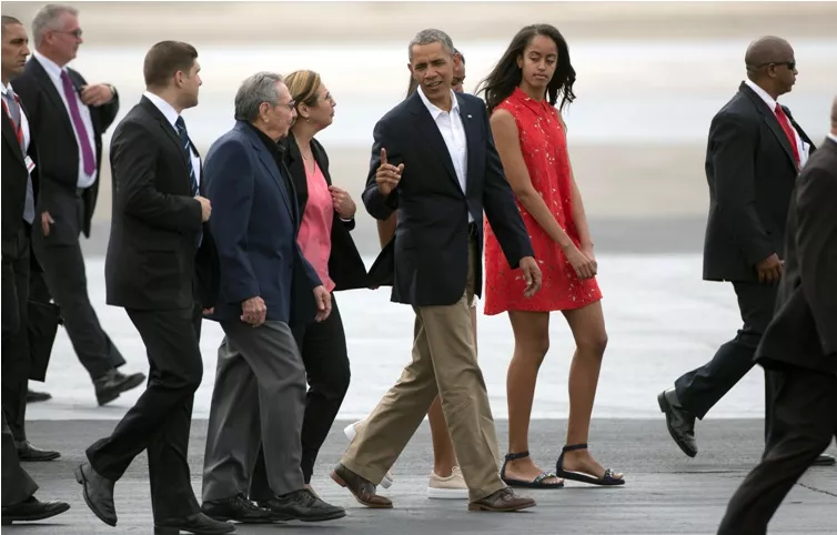 Barack Obama sale de Cuba