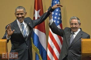 Barack Obama y Raúl Castro.