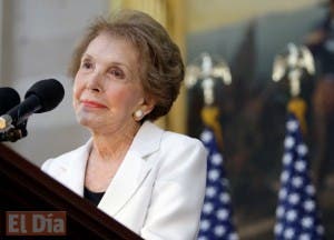 Fallece exprimera dama de EE.UU Nancy Reagan