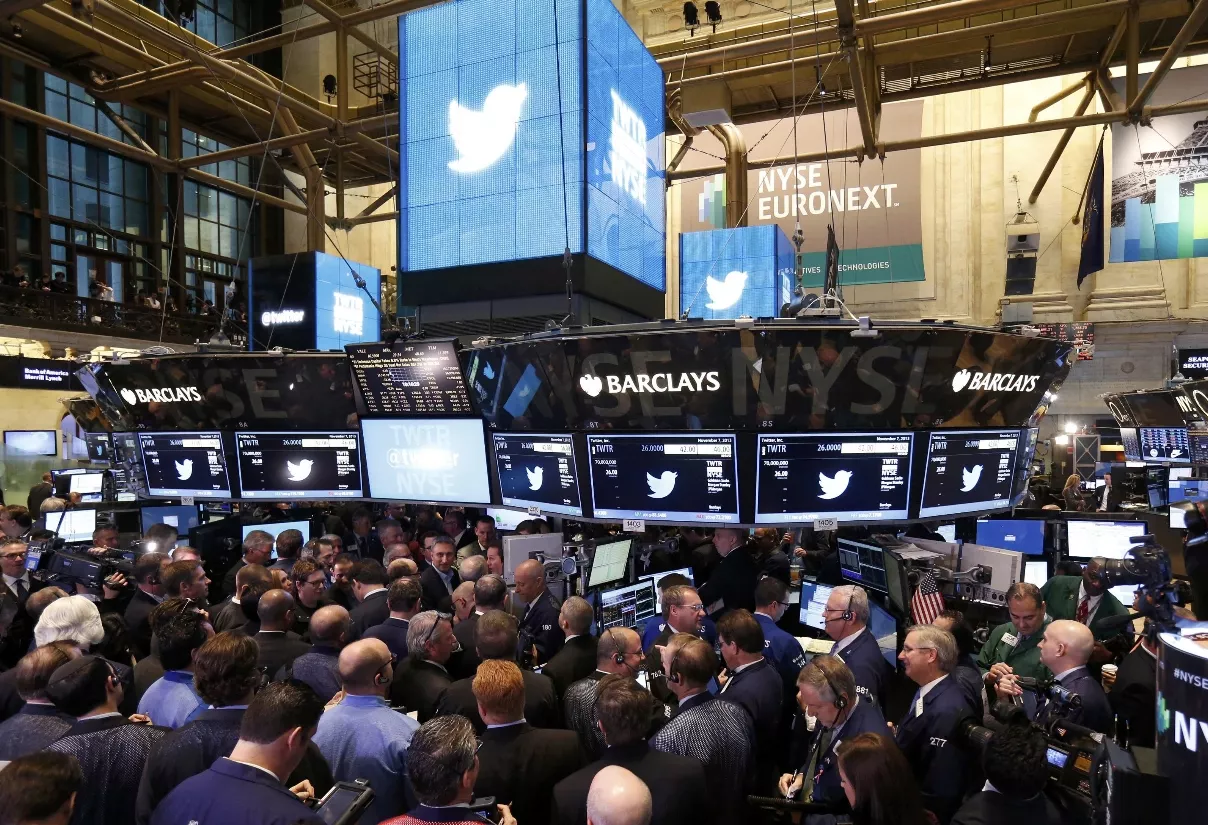 Trading begins on the Twitter Inc. IPO on the floor of the New York Stock Exchange, in New York
