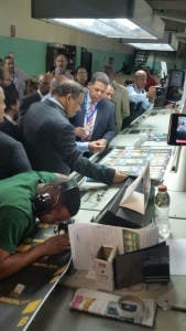 Roberto Rosario expresa satisfacción tras realizar inspección en impresión de boletas electorales