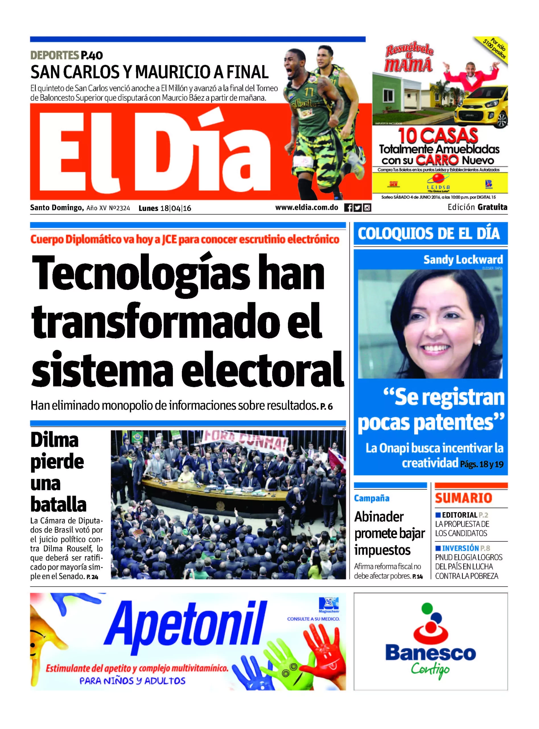 Portada impresa