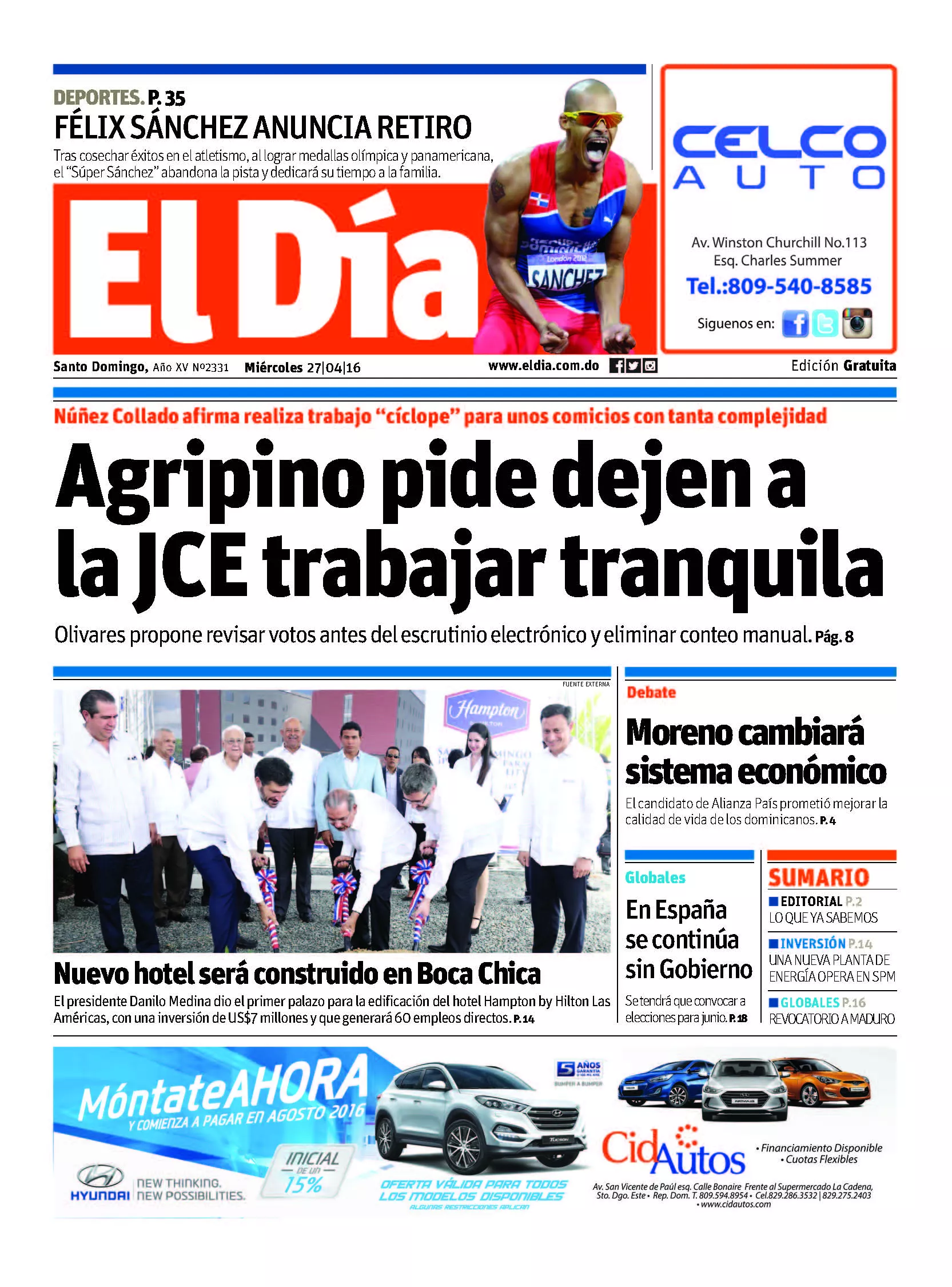 Portada impresa
